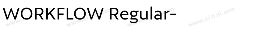 WORKFLOW Regular字体转换